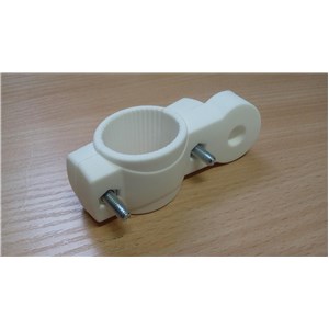 Obejma śrubowa na sztycę HAMMER biała