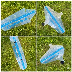 IQ MTB - kpl. transp/błękitny, set transp/blue sky- set of 4 (FRONT+REAR+SEAT+LOWER)