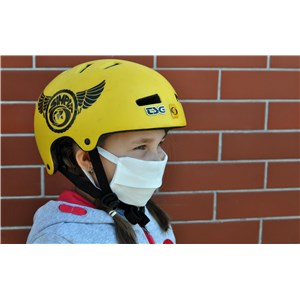 Maseczka LUX KID biała/ Face mask white